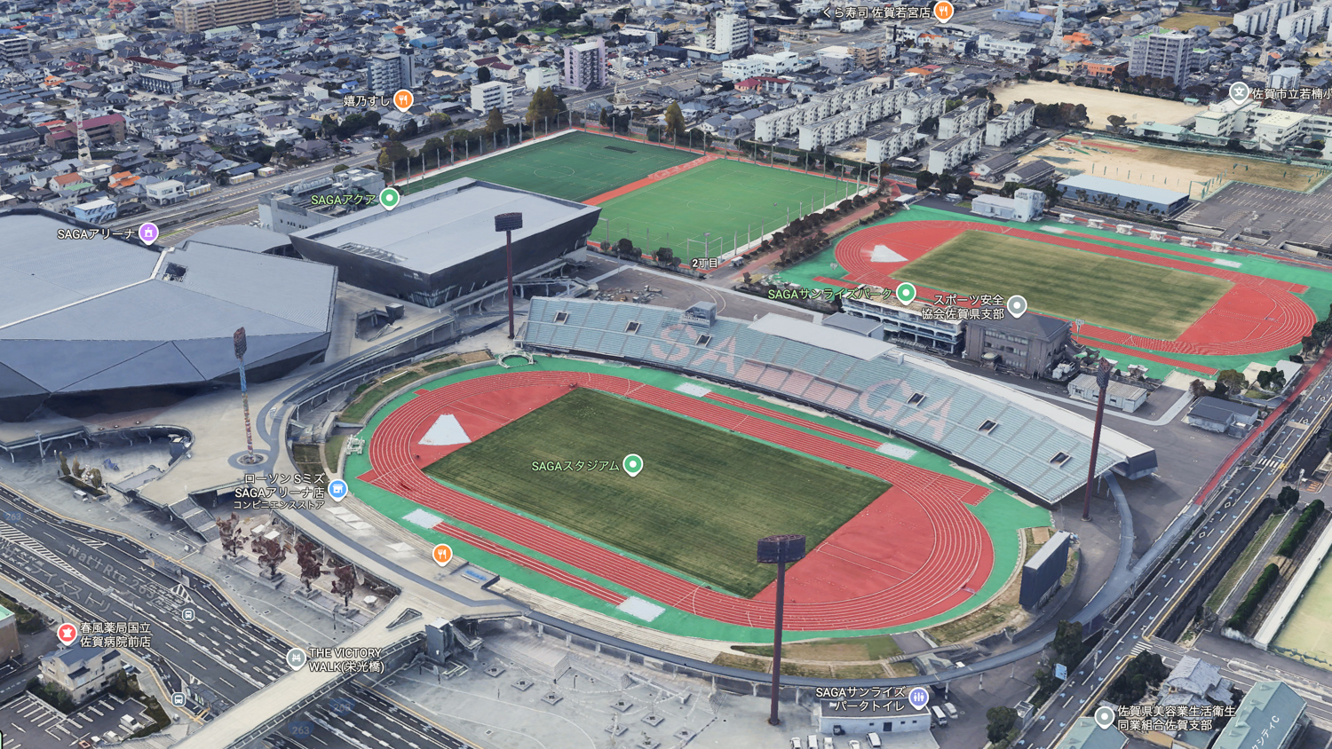 SAGAアリーナ周辺