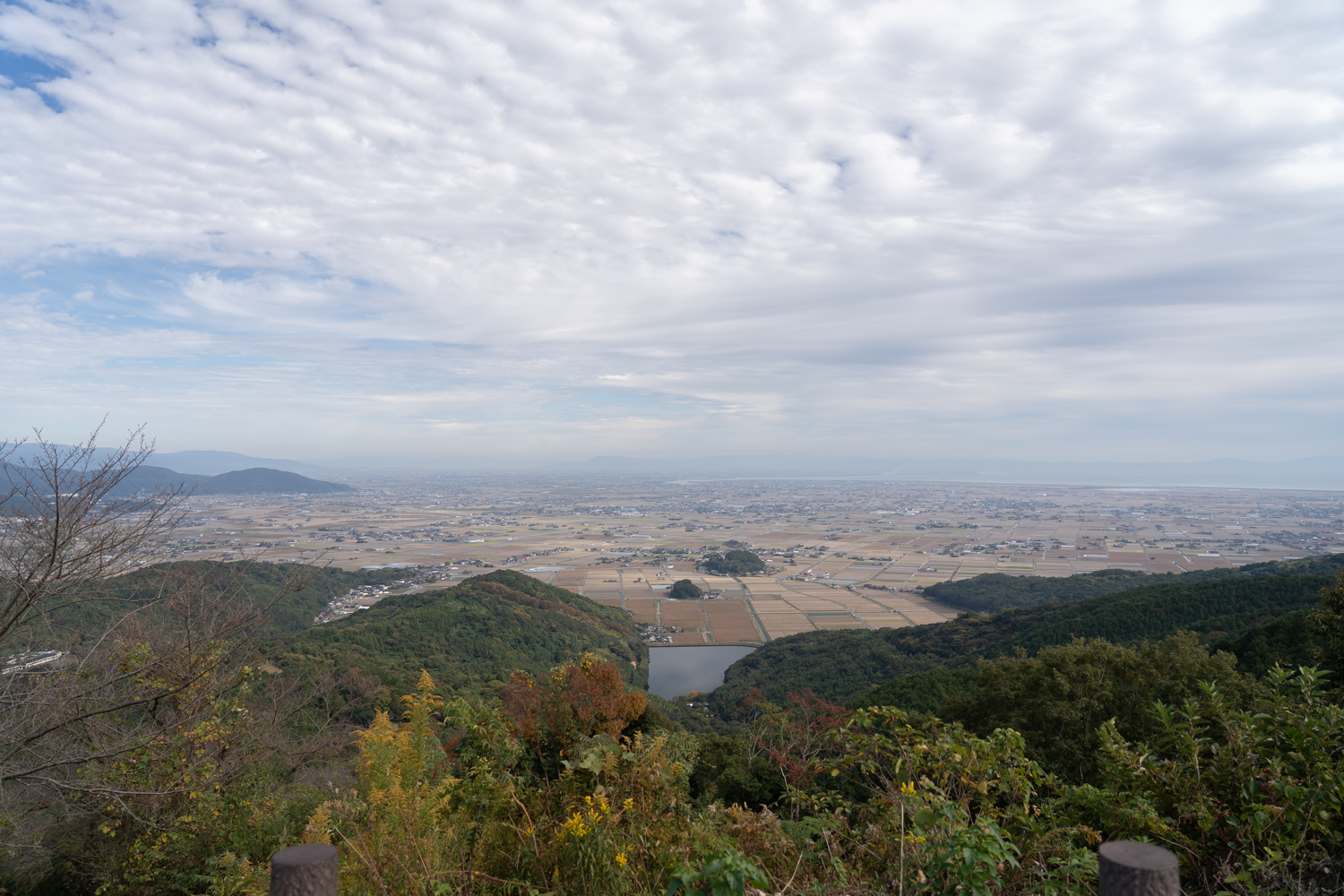 肥前犬山城展望台から見える風景