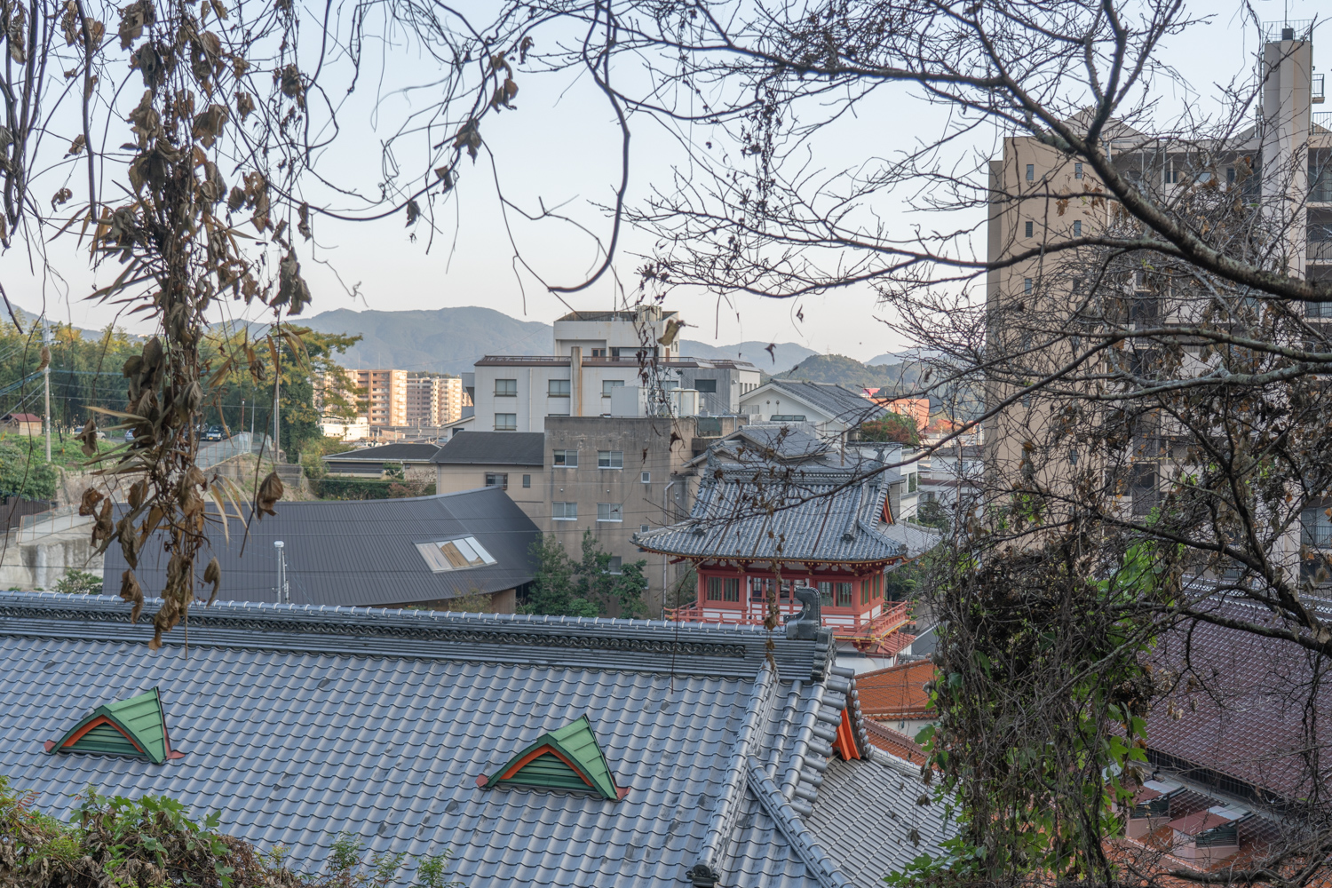 武雄温泉からの景色